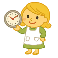 手順書を見ながら作業するハウスキーパー